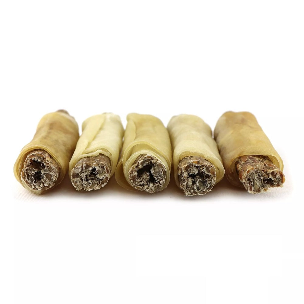 Rouleaux à mâcher fourrés 100% naturels, os pour chien 13 cm, lot de 10