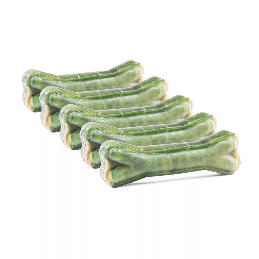 Os à mâcher 100% naturels en peau de vache à la sauge dentaire, os pour chien, lot de 5