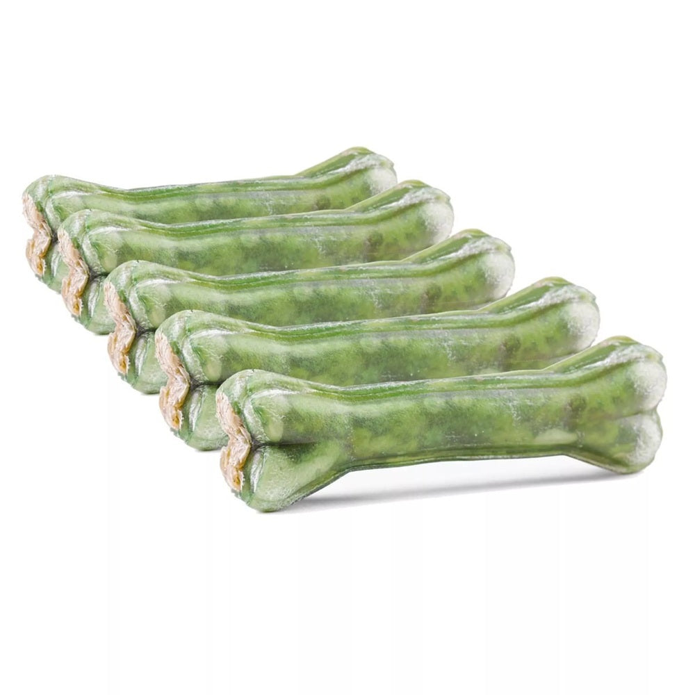 Os à mâcher 100% naturels en peau de vache à la sauge dentaire, os pour chien, lot de 5