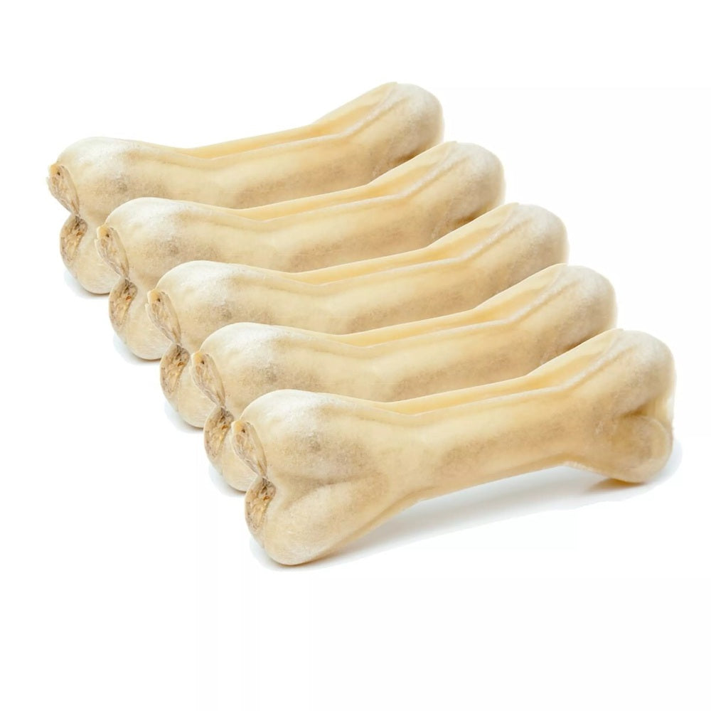 Os à mâcher 100% naturels en peau de bœuf avec tripes, os pour chien, lot de 5